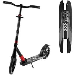 Самокат Best Scooter 87х14.5х36 см Черно-красный 000255865