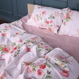 Комплект постільної білизни MirSon Сатин Spring Flower 2x143x210 см (2200011121871) - мініатюра 2