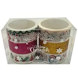 Набір декоративний скотч "Merry Christmas" Bambi XM-JD2273-3, 1,5 см x 2 м