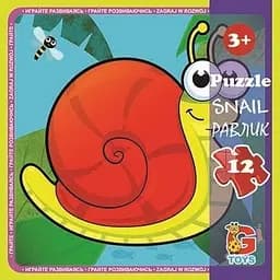 Пазлы детские Насекомые G-Toys LI02, 12 элементов