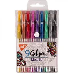 Набор гелевых ручек Yes Metallic 9 цветов (420433)