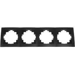 Рамка Brille на 4 поста черная NB-4F bk