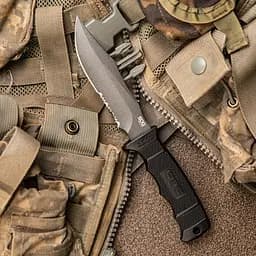 Ніж Sog SEAL Pup Kydex Sheath Чорний - мініатюра 5