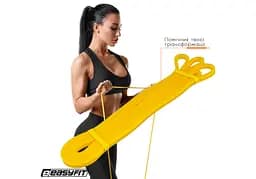 Гумова петля EasyFit 1-6 кг жовта (EF-2654-1) - мініатюра 2