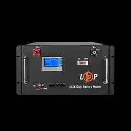 Акумулятор LP LiFePO4 48V (51,2V) - 230 Ah (11776Wh) (Smart BMS 200A) з LCD RM RS485/CAN
