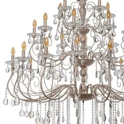 Люстра свічка Brille підвісна кришталева E14 WH/G (BCL-731S/30) - мініатюра 5