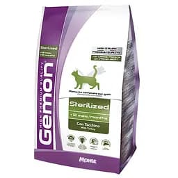 Сухой корм для взрослых кошек Gemon Cat Sterilized с индейкой, 400 г (70297066)