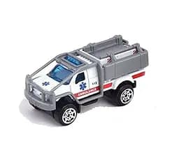 Машинка МН - 242 "Скорая помощь", металопластик, на блистере (6975668650550) Вид 5