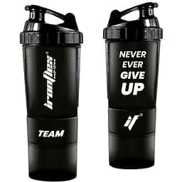 Шейкер IronFlex Spider Bottle Never Ever Give Up 2 контейнера 500 мл