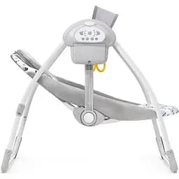 Крісло-гойдалка Kinderkraft Flo Mint сіре з блакитним (00-00158385) - мініатюра 6
