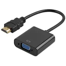 Переходник HDMI M-VGA F черный (без звука) OEM