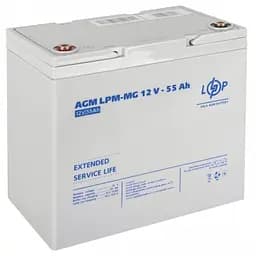 Акумулятор LogicPower LPM-MG 12V - 55 Ah AGM мультигелевий - мініатюра 2