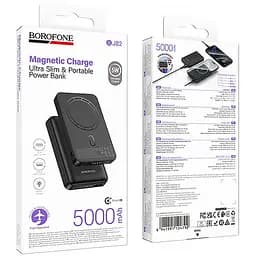 Портативний ЗП Power Bank Borofone BJ82 Dawn 20W з БЗП 5000 mAh Black - мініатюра 5