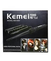 Плойка 4 в 1 стайлер для волосся Kemei Km 4083 - мініатюра 4