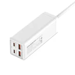 Мережевий зарядний пристрій подовжувач LDNIO SC1418 2 USB/2 Type-C QC PD 1 розетка 2m білий - мініатюра 5