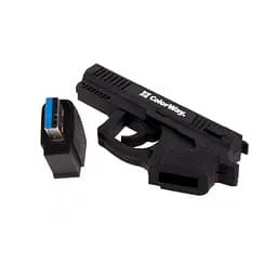 USB флеш накопичувач ColorWay Pistol 64 GB 3.0 Black (CW-USBPL64) - мініатюра 4