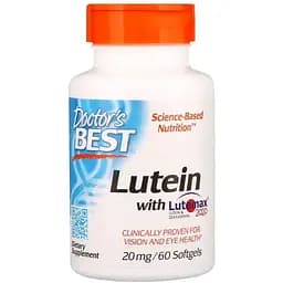 Лютеїн Doctor's Best Lutein with Lutemax 20 мг 60 желатинових капсул