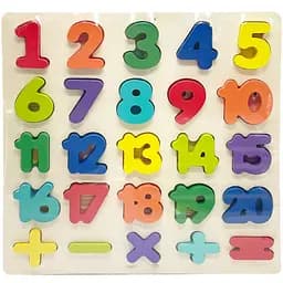 Дитячий дерев'яний пазл-вкладиш Bambi 3D Цифри C15009-1