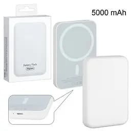 Зовнішній акумулятор Battery Pack MagSafe (модель A2384) 5000mAh білий - мініатюра 2
