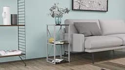 Етажерка 3/34 Ferrum-decor Серії Коннект 73x34x28 сірий ДСП Венге 16мм (FRD-105541) - мініатюра 3