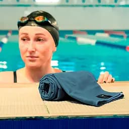 Дорожній спортивний рушник Love You з мікрофібри з чохлом 50х90 см см димчасто-синій (60172) - мініатюра 6
