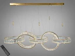 Світлодіодна люстра Romin Мебіус золото 92 Вт пульт