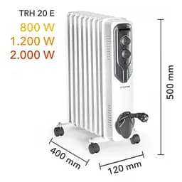 Масляний обігрівач Trotec TRH 20 E - мініатюра 2