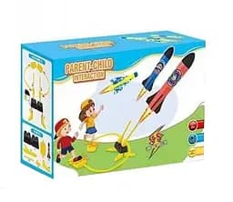 Запускалка механическая 55802 A-1, 6 мягких ракет,трубка, в коробке (6965312410043)