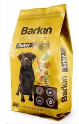 Повнораційний Сухий корм BARKIN для дорослих собак усіх порід з індичкою 15 кг