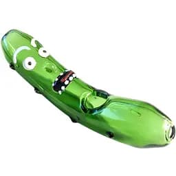 Стеклянная трубка N76 Green curved Cucumber 124 мм (GP0133)