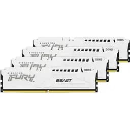 Модуль пам'яті Kingston Fury DDR5 128GB (4x32) Beast 5600MHz White XMP (KF556C40BWK4-128)
