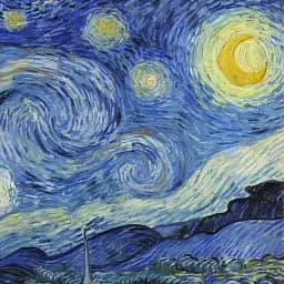 Інтер'єрна картина Зоряна ніч, Вінсент ван Гог, Vincent van Gogh, Starry Night, інтер'єрний декор, 60×75 см (id6353) - мініатюра 7