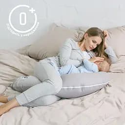 Подушка для вагітних та годування Papaella з ґудзиком 30х190 см (8-31484*001) - мініатюра 7