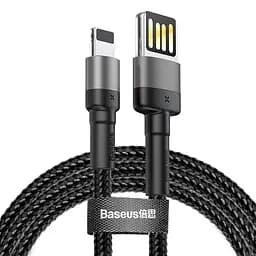 Кабель Baseus Lightning Cafule Cable (special edition) симметричный 2 метра 1.5 A (CALKLF-HG1) черный