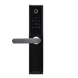 Замок біометричний автономний Trinix TRL-5104BTF Black Left з Bluetooth, зчитувачем відбитків пальців і карт Mifare (65-00015)