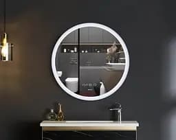 Дзеркало Mixxus Plain MC10-60 (годинник, LED-підсвічування, антизапотівання) (MI6013) - мініатюра 7