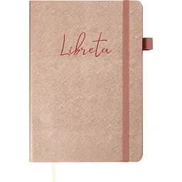 Блокнот діловий Buromax Libreta А5 96 арк. в клітинку обкладинка штучна шкіра бежевий (BM.295117-28)