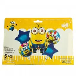 Набір повітряних куль Elisey Посіпаки 5 шт жовтий з синім (8508-028)      