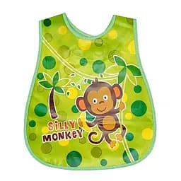 Слинявчик клейончастий "Silly monkey" Mega Zayka MGZ-0605-17 на липучці