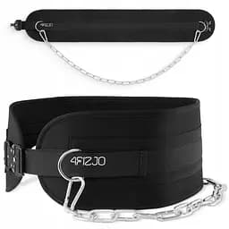 Пояс атлетический для отягощения 4FIZJO Dip Belt 80 см Black (P-5905973402255)