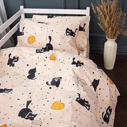 Наволочка MirSon Ranforce Elite Pumpkitty 50x70 см персиковая (2200011705965)