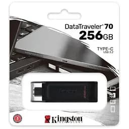 USB флеш накопичувач Kingston 256GB DataTraveller 70 USB 3.2 / Type-C (DT70/256GB) - мініатюра 8