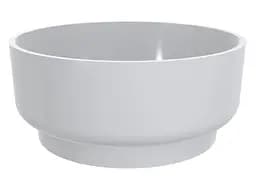 Умивальник Miraggio MARTA 420 (0000695) Miramarble, Глянцевий, Накладний, Білий - мініатюра 3