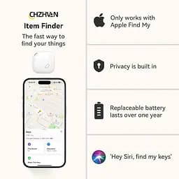 Пошук ключів, трекер гаманця Працює з Apple Find My (лише для iOS), змінний акумулятор, пошук предметів через Bluetooth для сумок - мініатюра 2