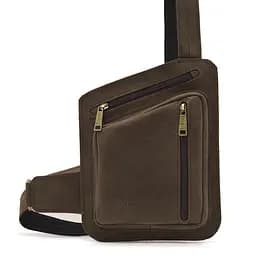 Шкіряна чоловіча нагрудна сумка TARWA nsa0001234