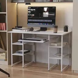 Компьютерный стол Ferrum-decor Тим 75x120x70 белый ДСП Белый 16мм (FRD-101371)