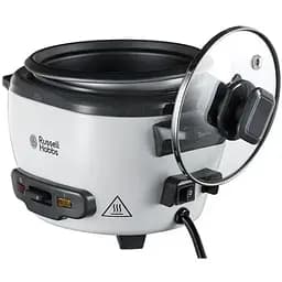 Рисоварка Russell Hobbs 200Вт, чаша 0.7л, механічне керування, знімна кришка, чорно-біла - мініатюра 3