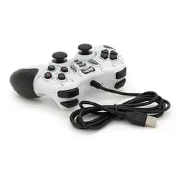 Геймпад джойстик Microkingdom 8700 DoubleShock USB White - мініатюра 4