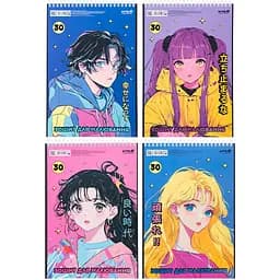 Набір зошитів для малювання Kite 30 аркушів спіраль софт тач + УФ лак 8 шт. (K25-243)