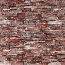 Самоклеюча 3D панель Sticker Wall SW-00001319 Під камінь червоний піщаник 700x770x3мм